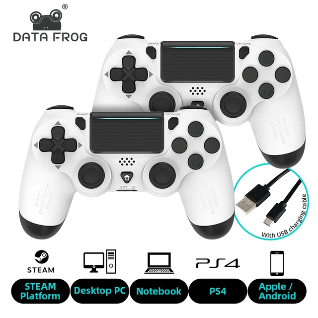 Data Frog Wireless Controller For Ps4 Gamepad With Vibration Speaker And Stereo Headset Jack For Ps4 Slim pro Joystick Gamepads AliExpress