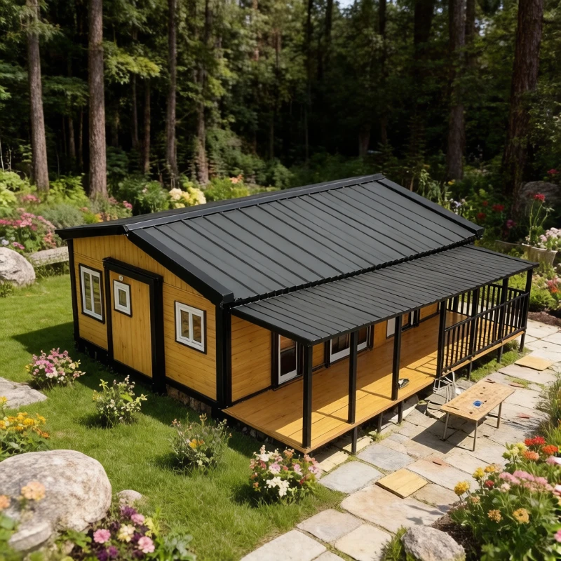 Prefabricated Mobile House 20Ft 40Ft Expandable Container House Prefab Tiny Home 3 4 5 Bedroom Forest Cabin Folding Room
