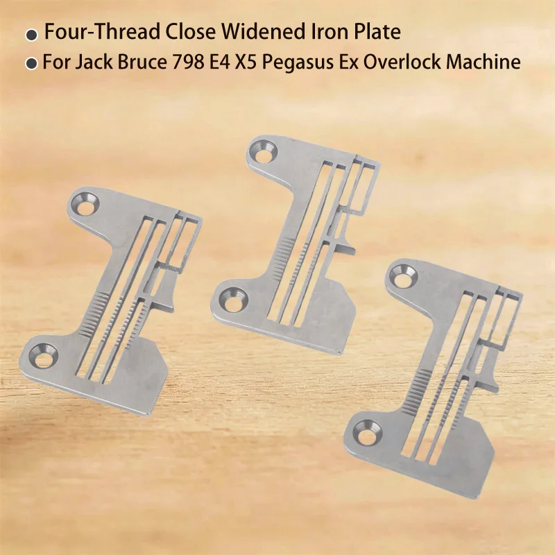 1PCS 277505r40 277505r50 Needle Plate Four-Thread Close Widened Iron Plate for Jack Bruce 798 E4 X5 Pegasus Ex Overlock Machine