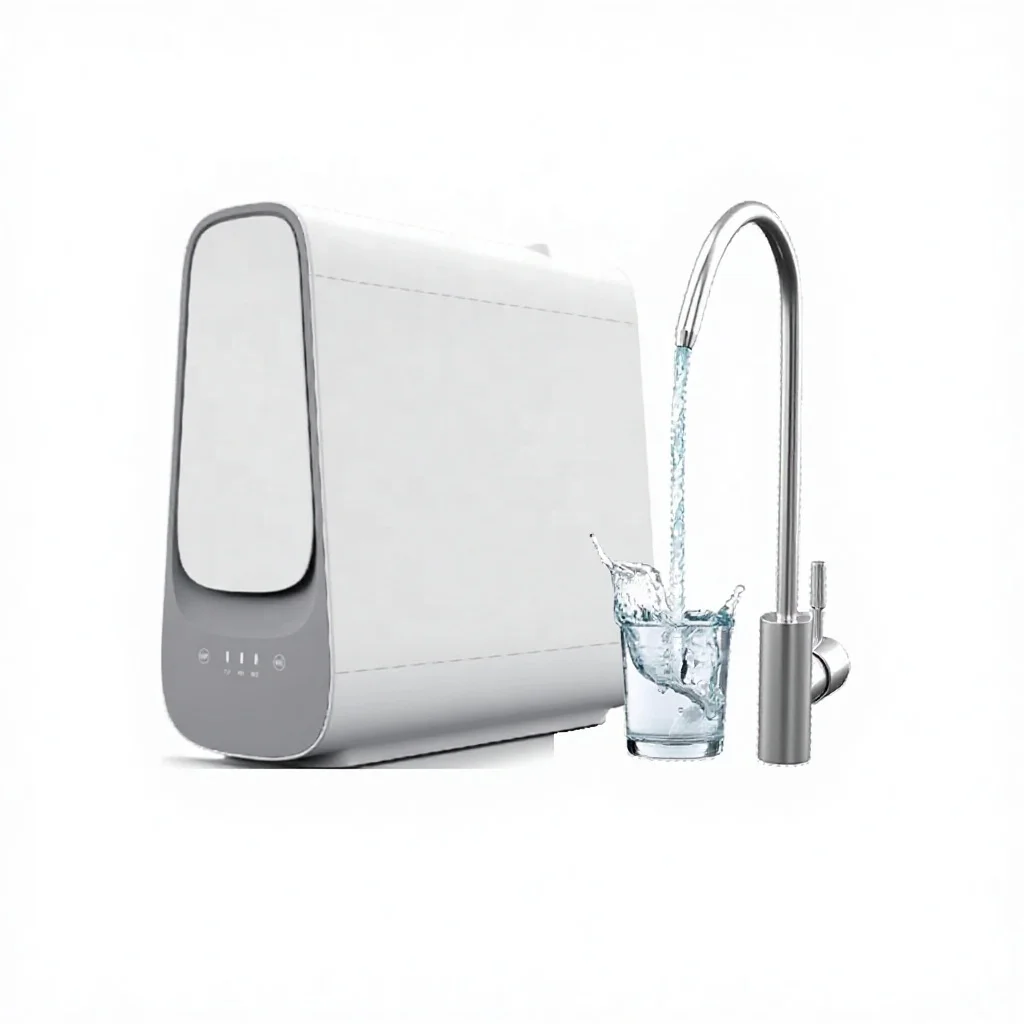 &For Compact Under Sink RO Water Filter 100GPD 4L Built-in Tank Smart Monitoring System Tankless Electric Plastic Hotel