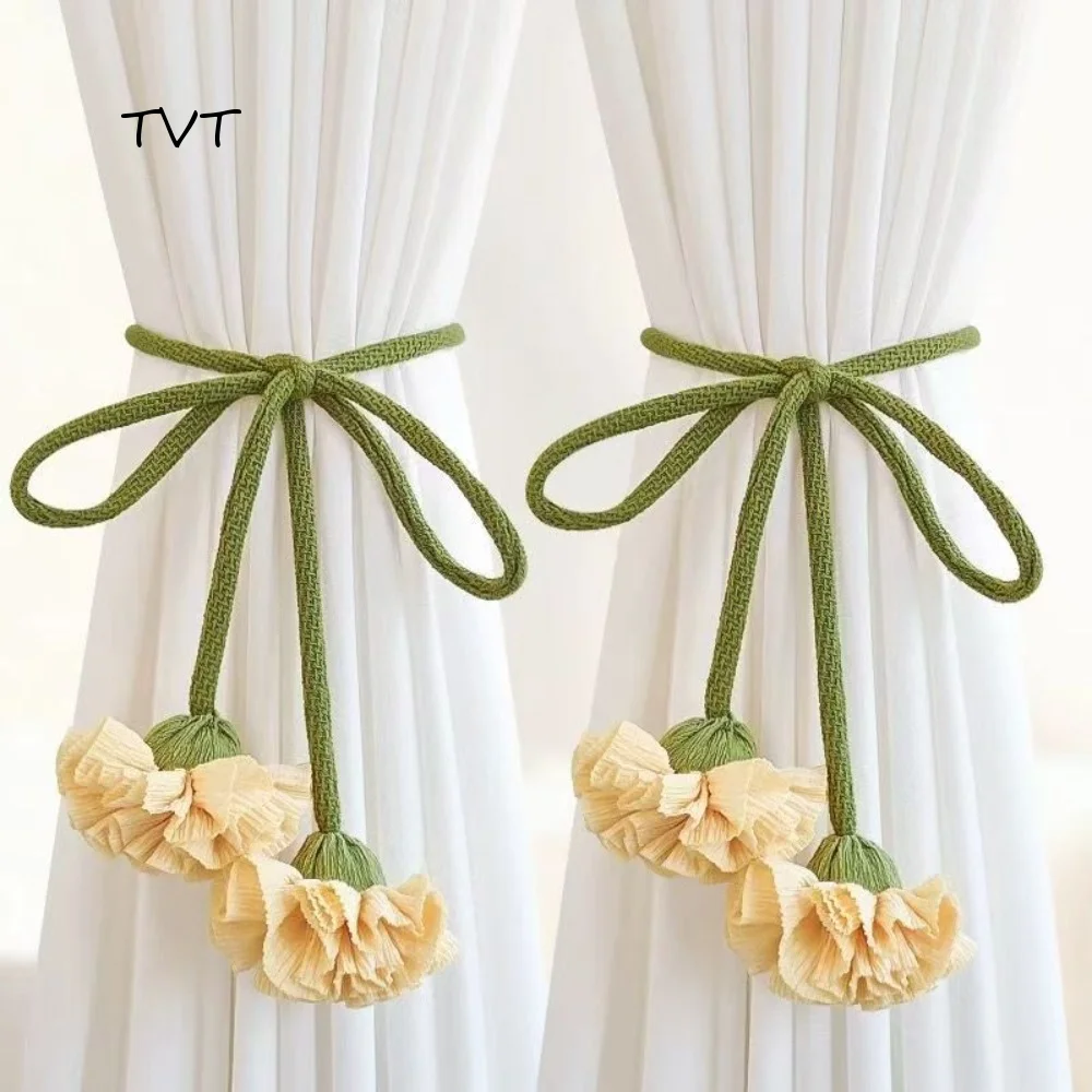 Home Decor Fashion Tulip Curtain Straps Elegant Adjustable Curtain Tieback Beautifully Curtain Buckle Decoration