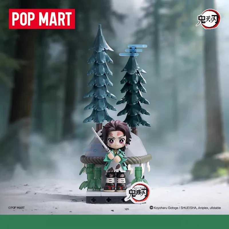 POP MART DEMON SLAYER Unwavering Resolve Arc Series Block Flgures Genuine Blind Box Doll Mystery Box Original Toys Gift view 2