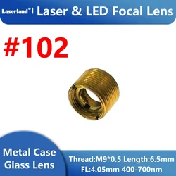 Lente di messa a fuoco universale laser a LED lunghezza focale in vetro 4.05mm shell M9 lunga 6.5mm