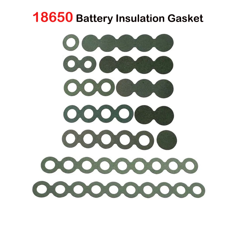 18650 Li-ion Battery Insulation Gasket Barley Paper Lithium Pack Cell Positive Electrode Insulated Pads Adhesive Hollow Solid