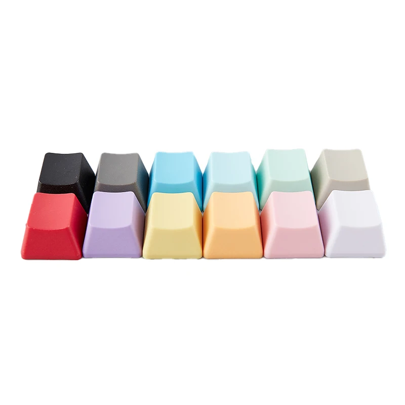 Pbt Keyless Engraved Keycaps Thickened Mechanical Keyboard Height Personalised Single Colour Multi-colour Rainbow Keycaps