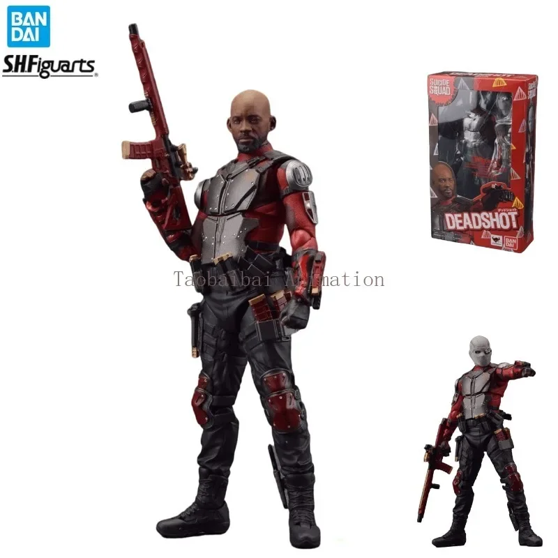 In stock Bandai original S.H.Figuarts series American DC movie Suicide Squad Deadshot model action figure toy collection gift