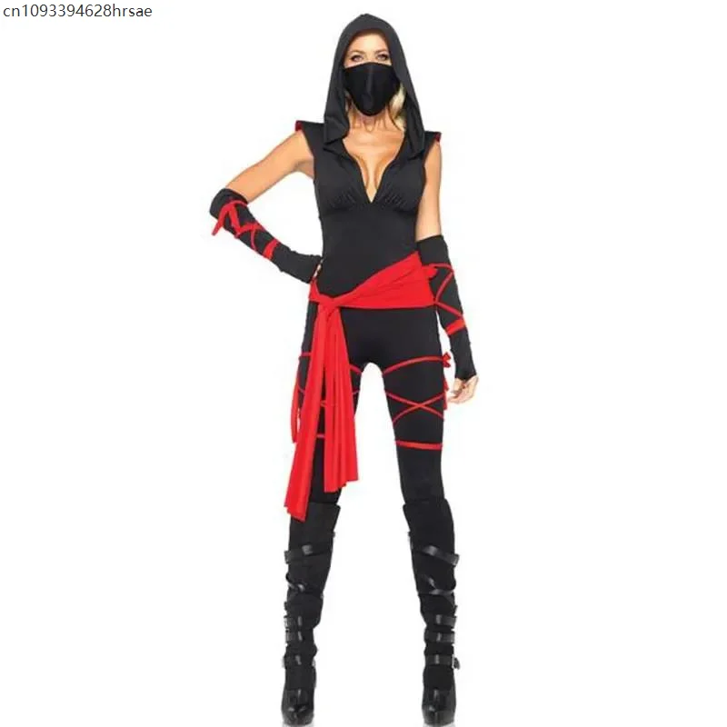 

Halloween Costumes for Women Men Ninja Costume Couples Ninja Jumpsuit Adult Anime Japanese Warrior Cosplay Clothing Suit