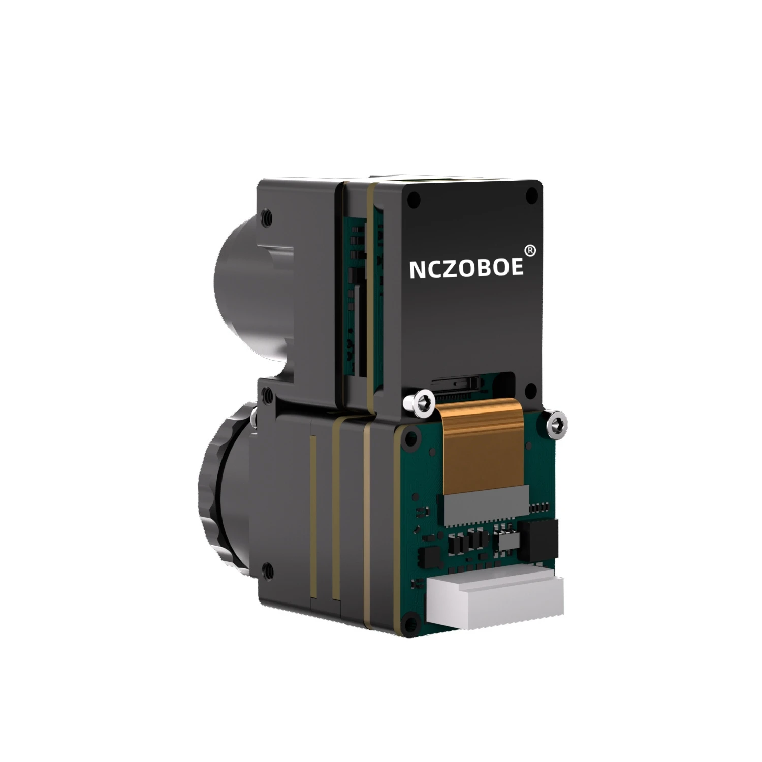 NCZOBOE Camera with Night Vision 8X Magnification 50Hz Fusion Module  Dual Light 640x512 Thermal Imaging FPV CVBS