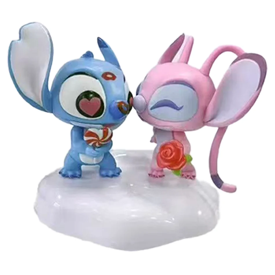 ديزني خياطة عاشق نموذج دمية الملاك تقبيل خياطة تمثال Estatua de exhibiciones de escritorio الديكور ديا دي سان فالين