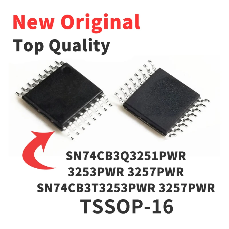 5 Pieces SN74CB3T3253PW SN74CB3Q3257PW SN74CB3Q3253PW SN74CB3Q3251PWR SN74CB3T3257PW TSSOP-16 Chip IC New Original