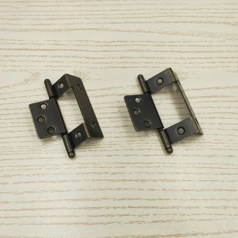 1pc 135 Degree Open Furniture Hinges Heavy Duty Door Hinge for Kitchen Cabinet Antique Bronze Color Iron with Free Screws