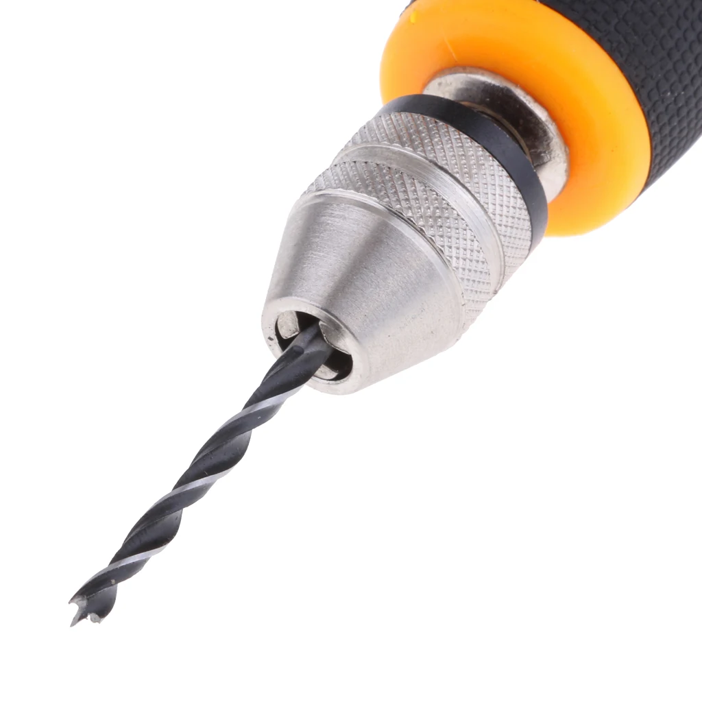 Taladro helicoidal manual para joyeros, herramienta espiral de perforación deslizante con taladro de 0,8-3,0mm