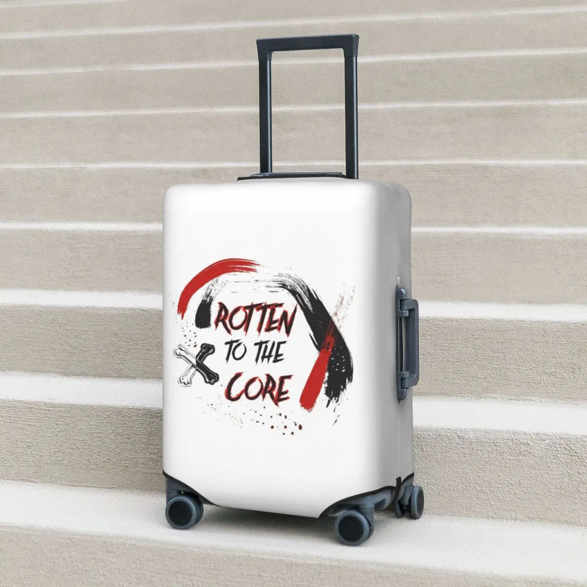 Discendenti Vk Grunge Estetica - Carlos De Vil Protezione per valigia Coperture protettive per bagagli da viaggio elastiche per 18-32 pollici