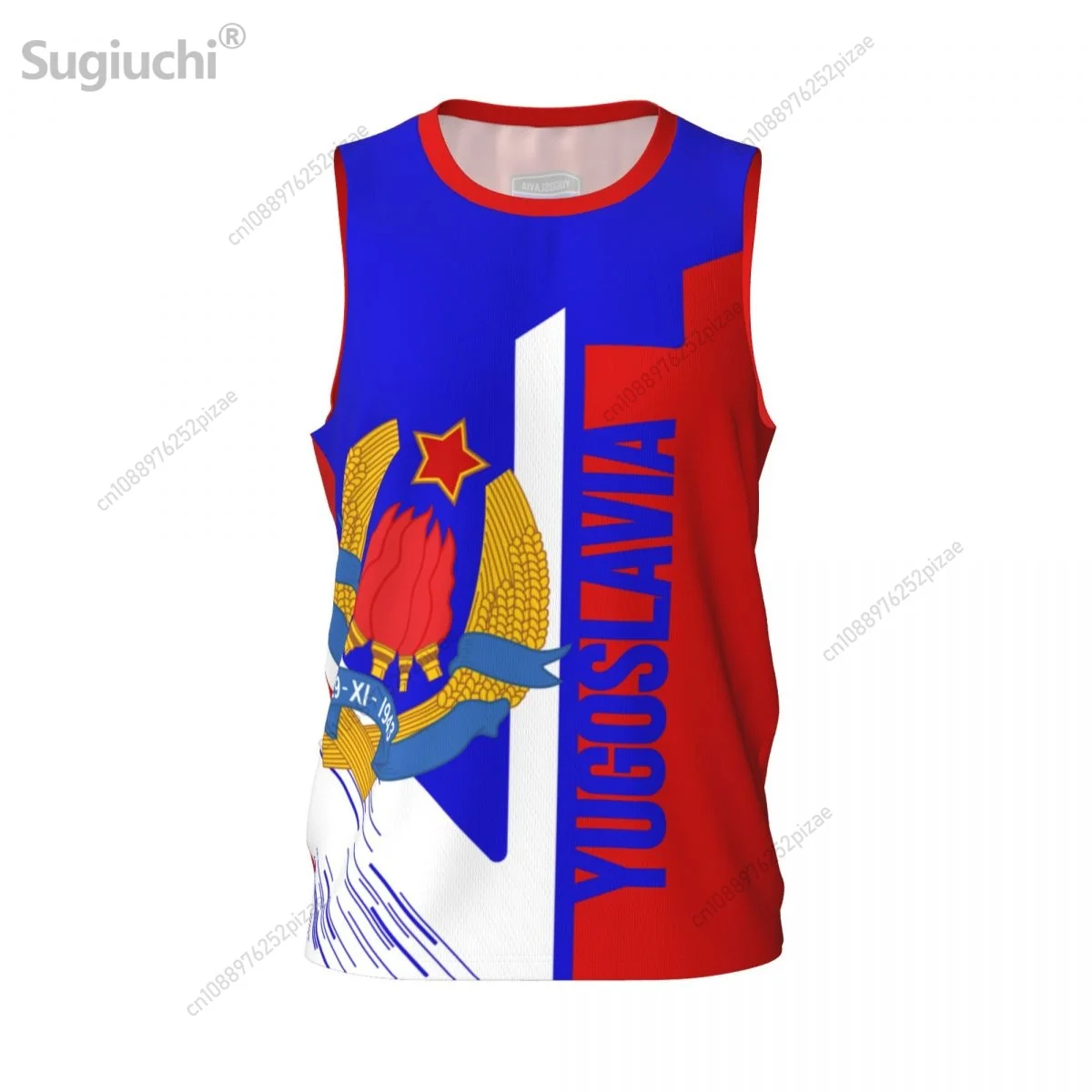 Custom Name Number Yugoslavia 3D Flag Sports T-shirts Men Clothing Breathable For Basketball Running Fitness T shirt