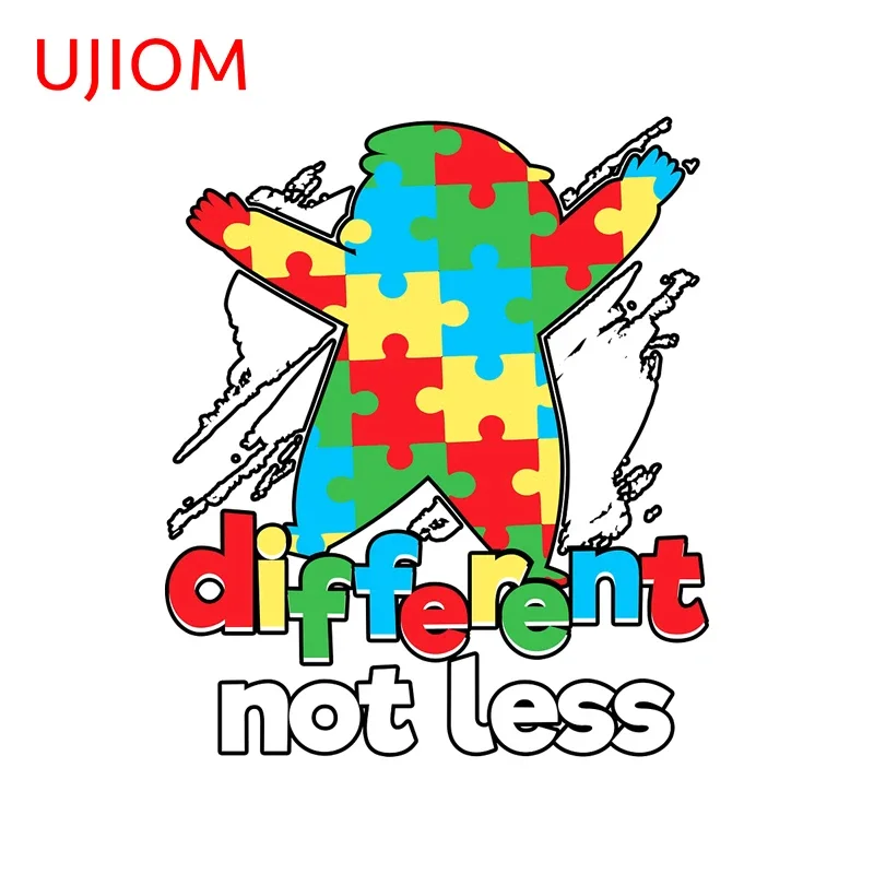 UJIOM Autism Awareness Elephant Gift Wall Sticker Enchanting Lovely Waterproof Graffiti Decal Chic Wardrobe Vestibulec Decor