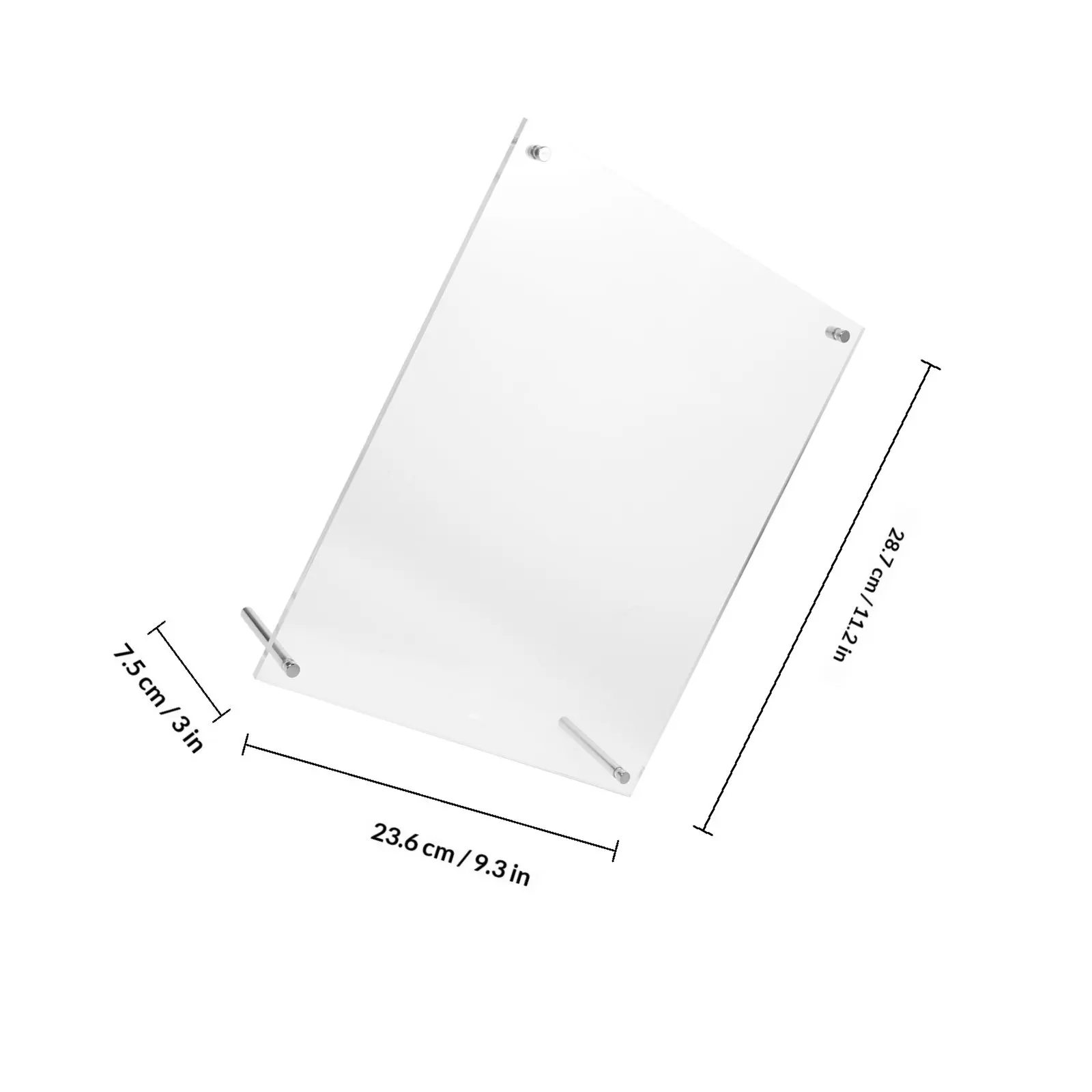 Clear Acrylic Photo Frame Desktop Display Stand for Certificates Licenses Authorizations Awards Business Documents Office Home