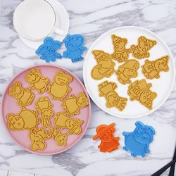 Peppa Pig Cartoon Cookie Mold Stereoscopic Household Cookie Grinder Tipping Sugar Diy Making Moulds Baking Tools Halloween Gift