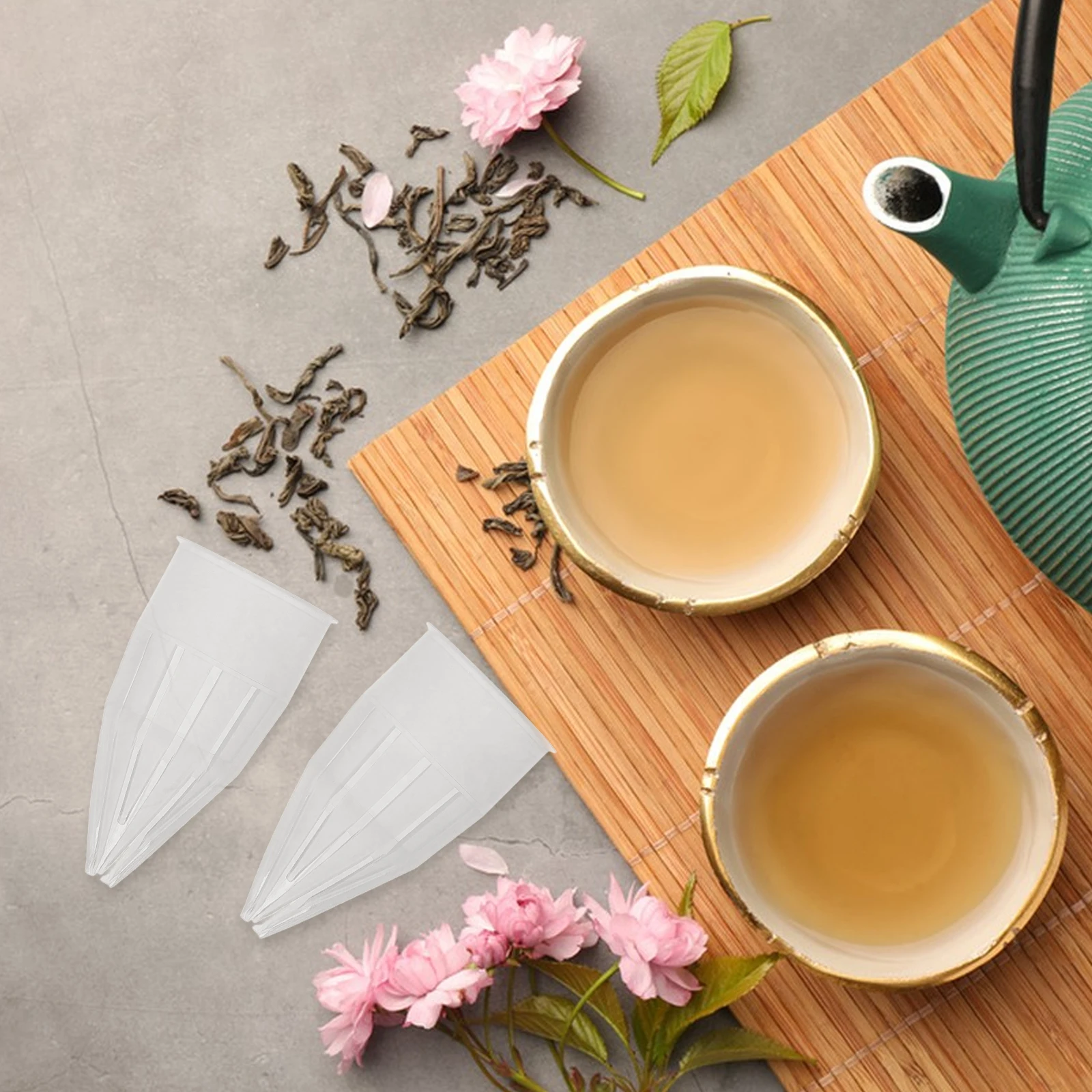 

50pcs Cold Brew Filter Plastic Teapot Spout Strainer Reusable For Loose Leaf Tea Kitchen Gadget Tea Pot Accessories