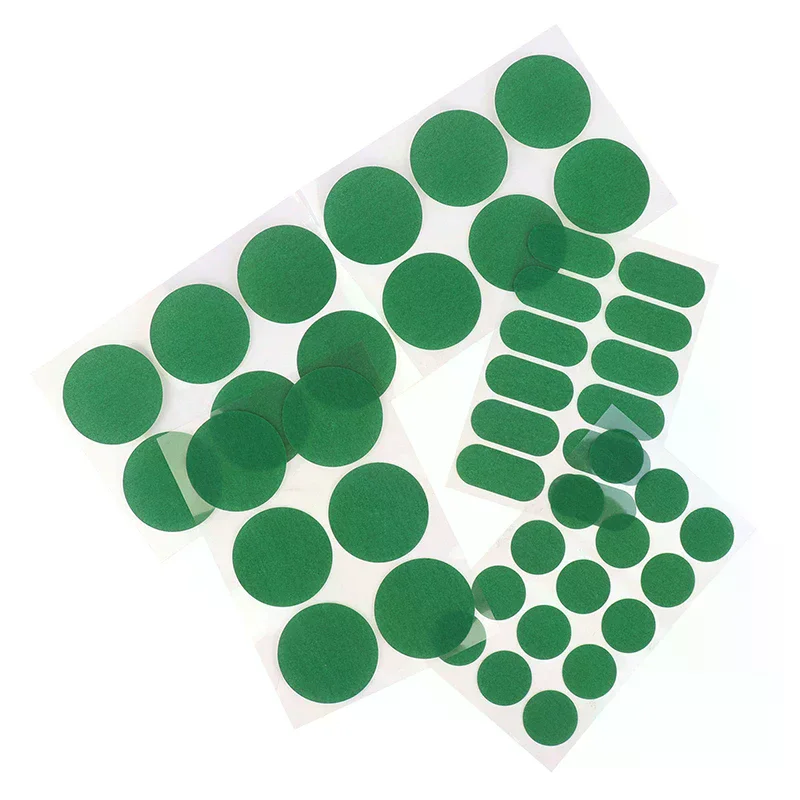 

2Sheets Green Round Self Adhesive Pool Table Cloth Patch Repair Sticker Snooker Mending Patch Billiard Table Stickers Kit