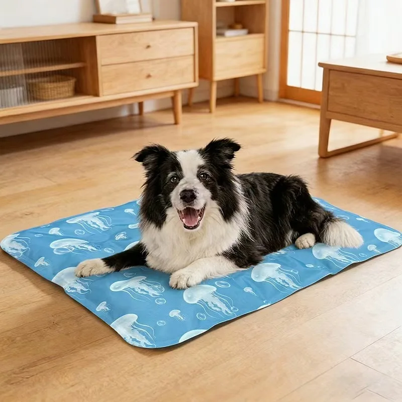 Alfombra refrescante de gel para perros y gatos, diseño gato - imagen 2