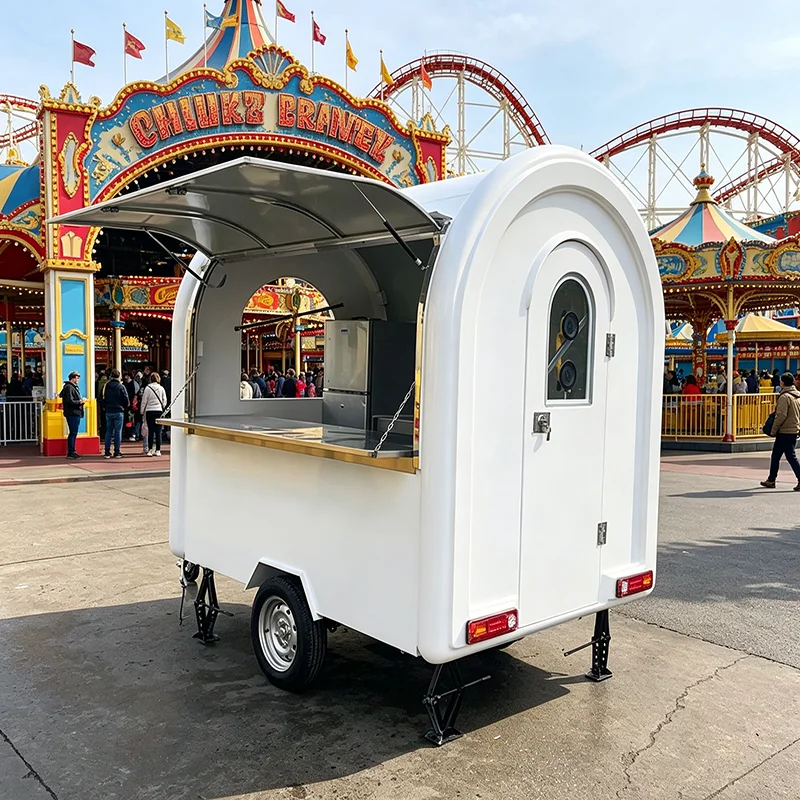 Remolque de Comida Personalizado, Cocina Móvil, Camión de Comida para BBQ, Hamburguesas, Tacos, Pizza, Venta de Comida Callejera con Equipamiento Completo