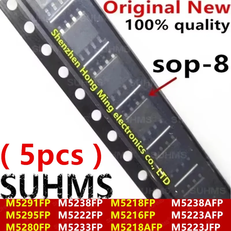(5 stuk) 100% Nieuwe M5291FP M5295FP M5280FP M5238FP M5222FP M5233FP M5218FP M5216FP M5218AFP M5238AFP M5223AFP M5223JFP sop-8