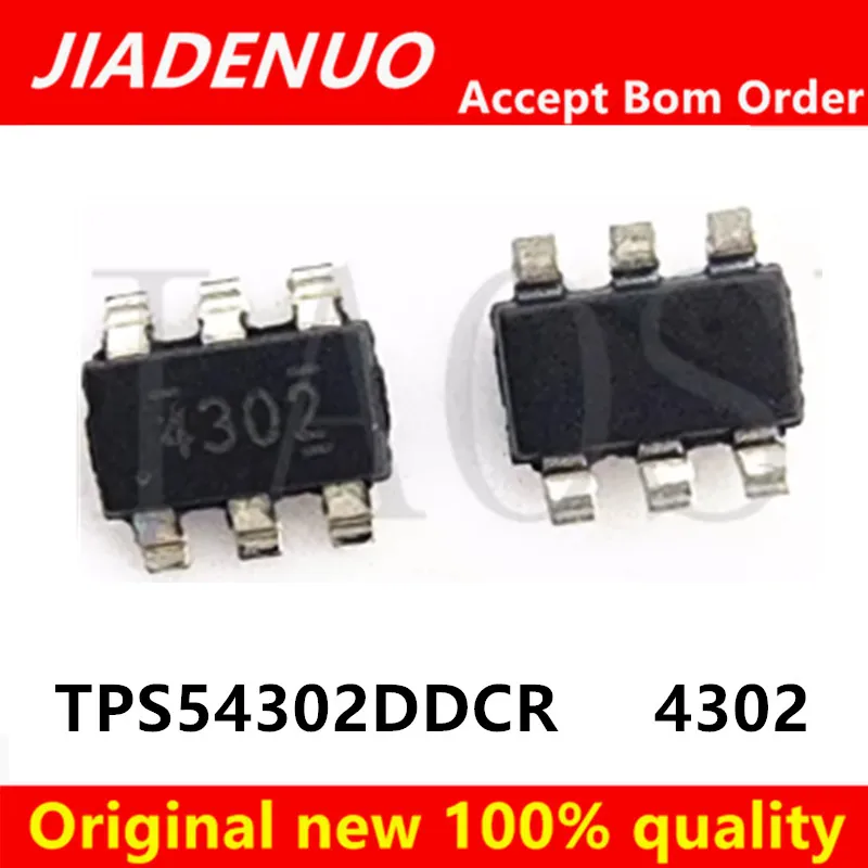 (10piece)100% New TPS54302DDCR TPS54302 Marking 4302 SOT23‑6 Synchronous Step‑Down Buck Converter Power IC Chipset