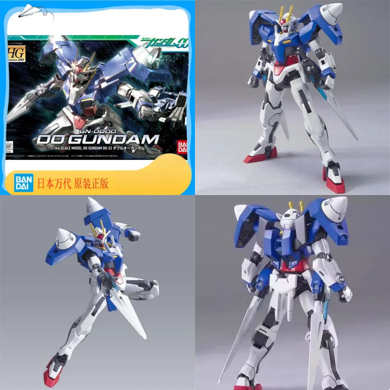 

Original Bandai Hg 00 22 1/144 Gn-0000 Gundam 00 Double Zero Assembly Model Collectible Anime Action Figure Model Toys Gifts