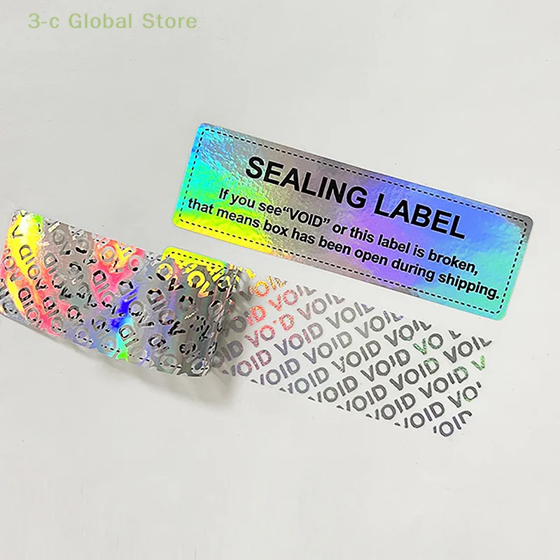 50/100X Warranty Protection Sticker Security Seal Brittle Paper Tamper Proof Warranty Void Label Sticker Adhesive Label Guanante