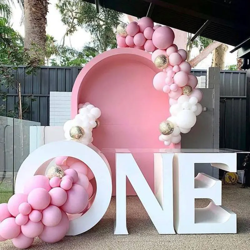 Wholesale Stainless Steel White Custom Alphabet Table Flowers Candy Table Wedding Party Baby Shower
