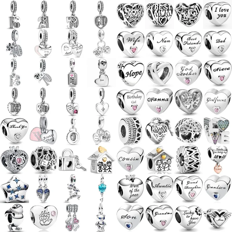 New Diy 925 Sterling Silver Plated Birthday Love Bead Fit Original European Charms Bracelet Necklace For Women Fashion Jewelry