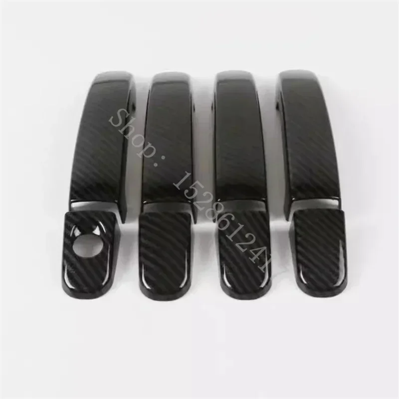 Carbon fiber Car Door Handle Cover Trim for Ford Focus 2 MK2 2005 2006 II for Focus 3 MK3 III 4 MK4 C-Max Kuga Escape Sticker