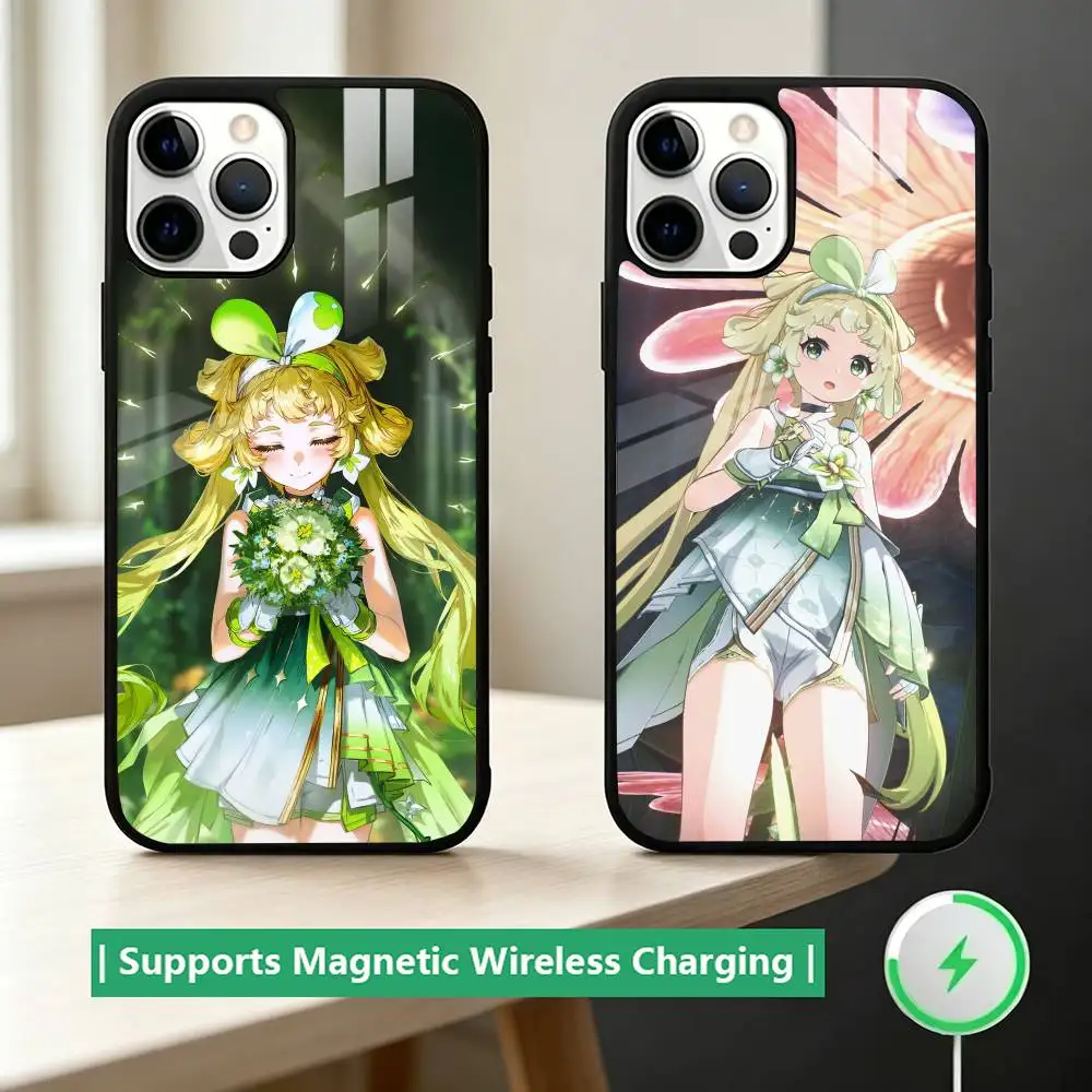 

Game WuWa Verina Phone Case For iPhone17,16,15,14,13,12,11 Plus,Pro Allows magnetic wireless charging