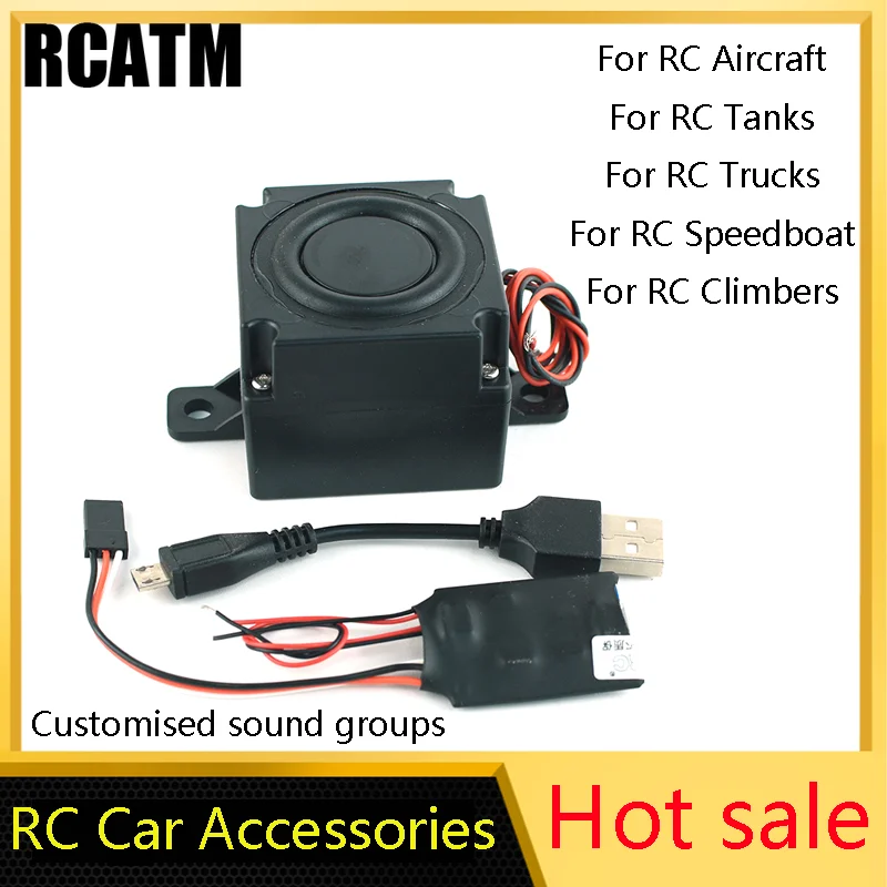 Custom Horn Car Sound Effects Sound Set for RC Car Boat Tank Train Truck 1/10 1/14 1/18 Tamiya Scania 770s Trax TRX4 SCX10 Parts