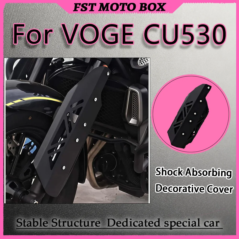 For VOGE CU530 Motorcycle Shock Absorber Decorative Covers Precision Beveled Edges Scratch Concealment Enhance Motorcycle Look