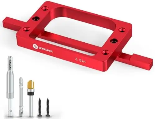 

Шаблон для фрезерования дверных петель 3-1/2 дюйма – Алюминиевый комплект шаблонов для врезки петель 3,5 дюйма (красный)
