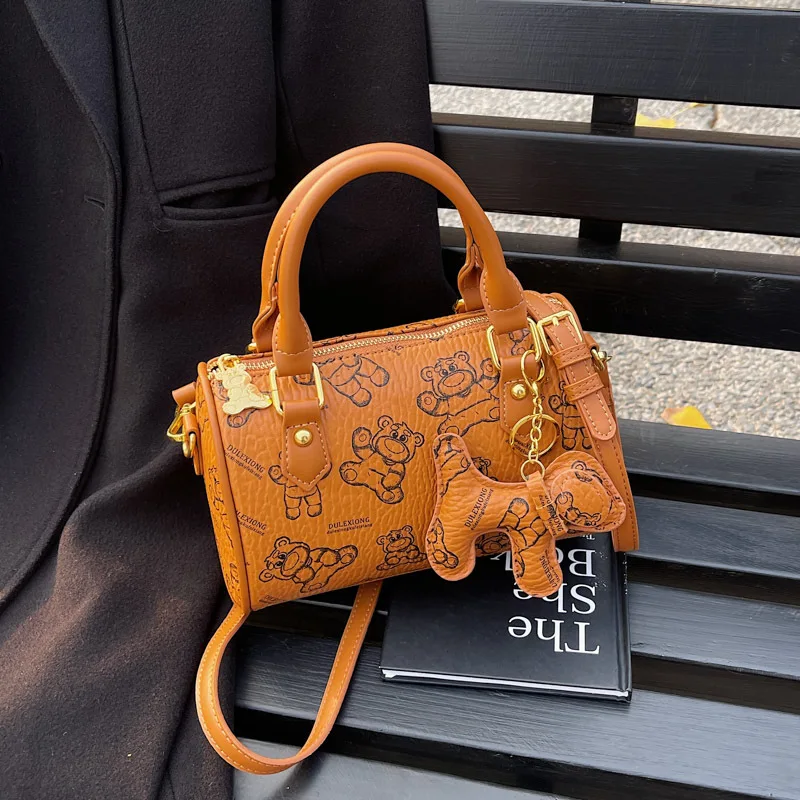 

Crossbody Bag for Women 2025 New! Fashion Designer Bear Print Women's Shoulder Bag - Cute Commuter Handbag