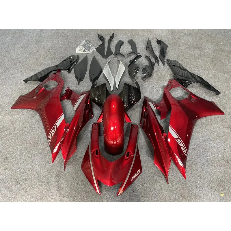 

New ABS Whole Motorcycle Fairing Kit Fit Bodywork For YAMAHA YZF R6 2017 2018 2019 2020 17 18 19 20 Brilliantly coloured red