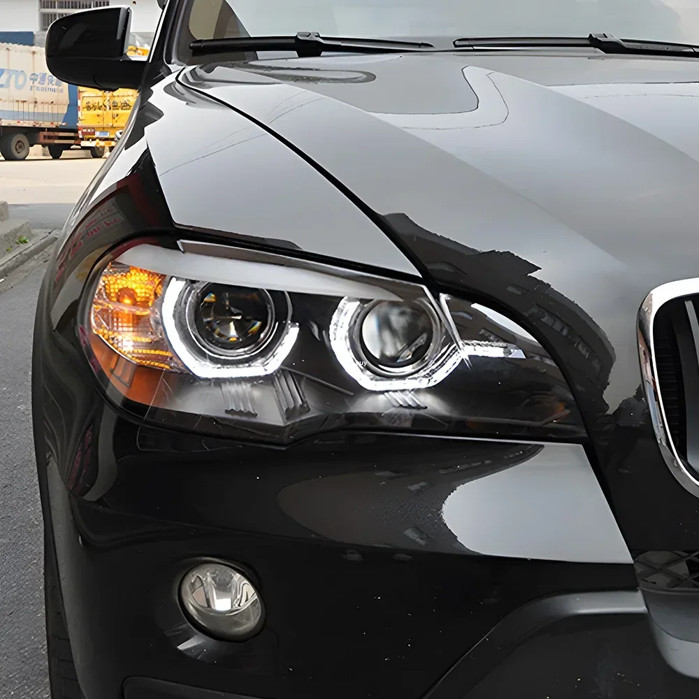 

For BMW X5 E70 30i 35i 40i 2007-2013 LED Auto Headlights Assembly Upgrade DRL Flashing Signal Light Projector Lens Accessories