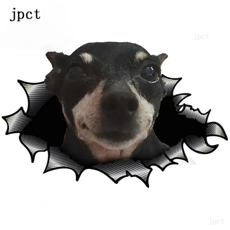 

Cmct3d pet dog waterproof personality suitable for window covering scratch pvc13cm x 8.4cm Car Sticker