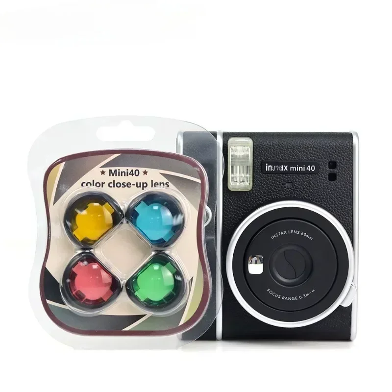 

Mini 40 Camera Colorful Camcorder Cute Close-up Colored Lens Filter Set for Fujifilm instax Mini 40 Camera Accessories