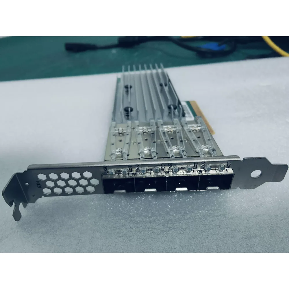 

Ethernet 10Gb 10 Gigabit network card With Four Electrical Ports P10094-B21 SFP+ QL41134HLCU-HC