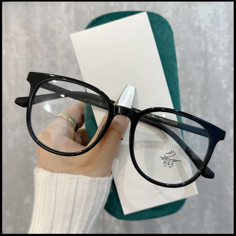 EYORA-gafas de lectura con curvas cuadradas TR, cara delgada, antiluz azul, para miopía e hipermetropía, gafas fotocromáticas graduadas