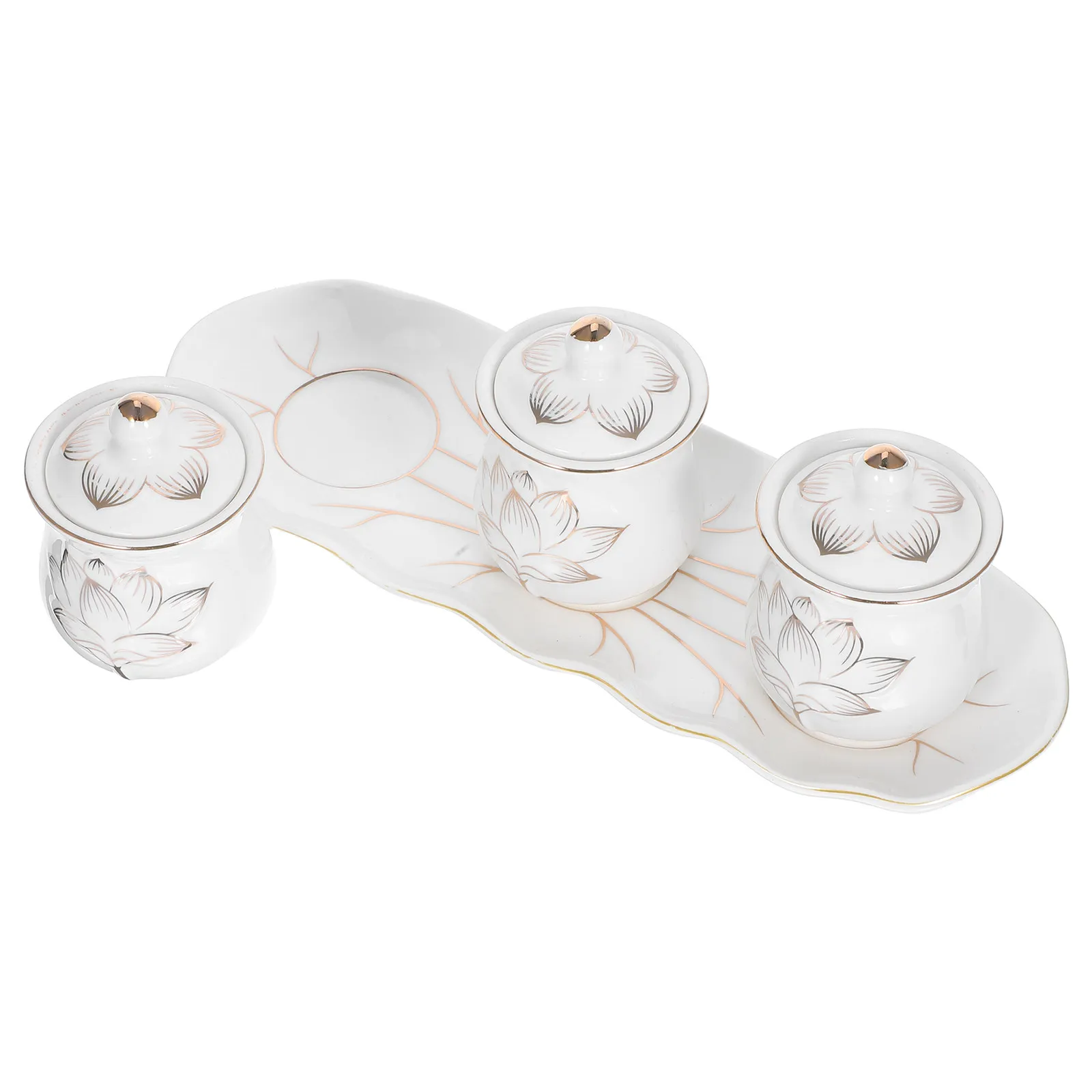 1Set Ceramic Worship Cup Lotus Design Buddhist Water Offering Cup for Home Temple Meditation Decor Buddha Rituals Chalice