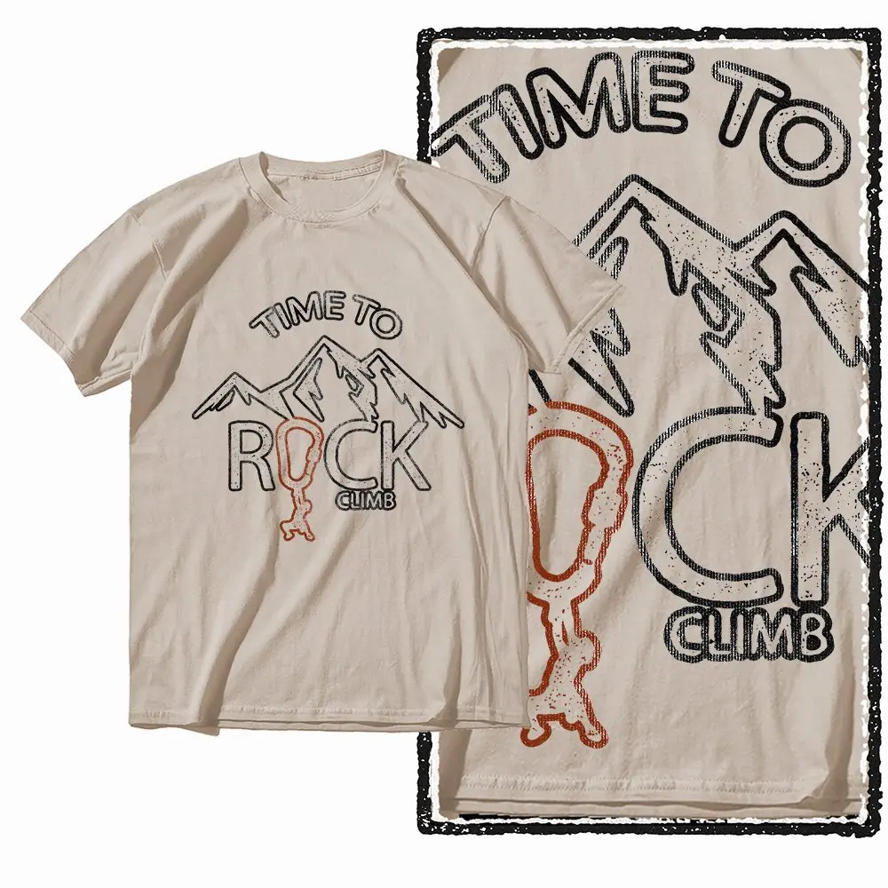 G78 Beige Cool Vintage Cotton  Men's Adventure Printed Graphic T-shirt |  Streetwear Big Size O-neck men's Tee Tshirt