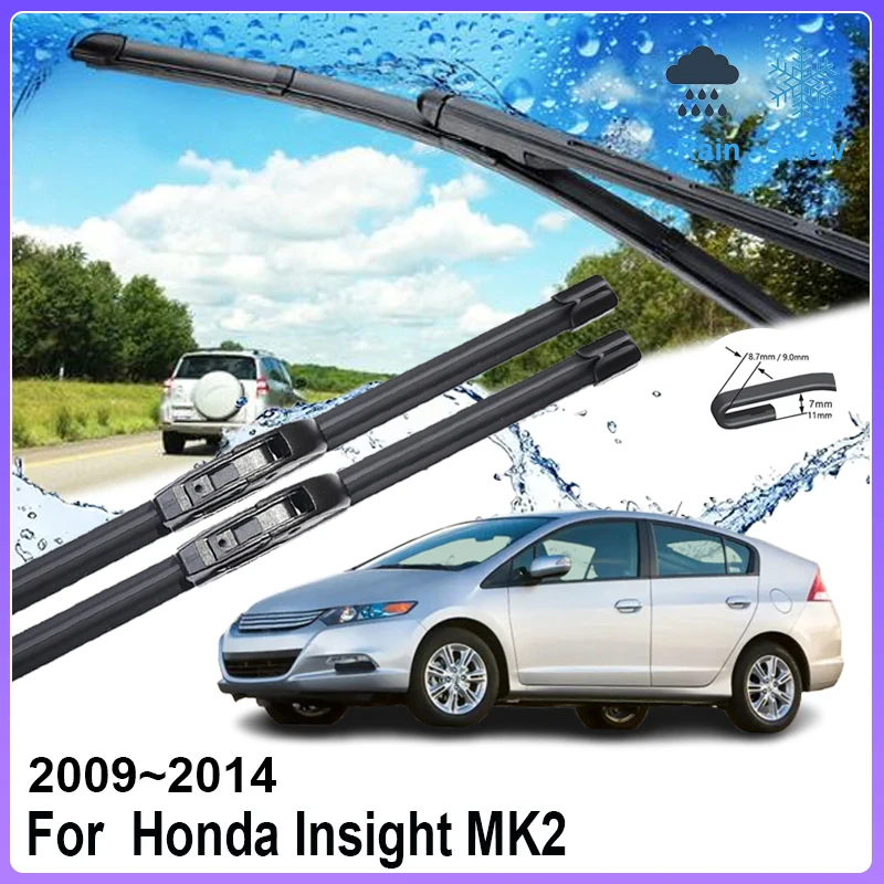 

Car Window Wiper For Honda Insight MK2 II Accessories 2009~2014 2011 2012 2013 2014 Auto Windshield Windscreen Rain Brushe Parts