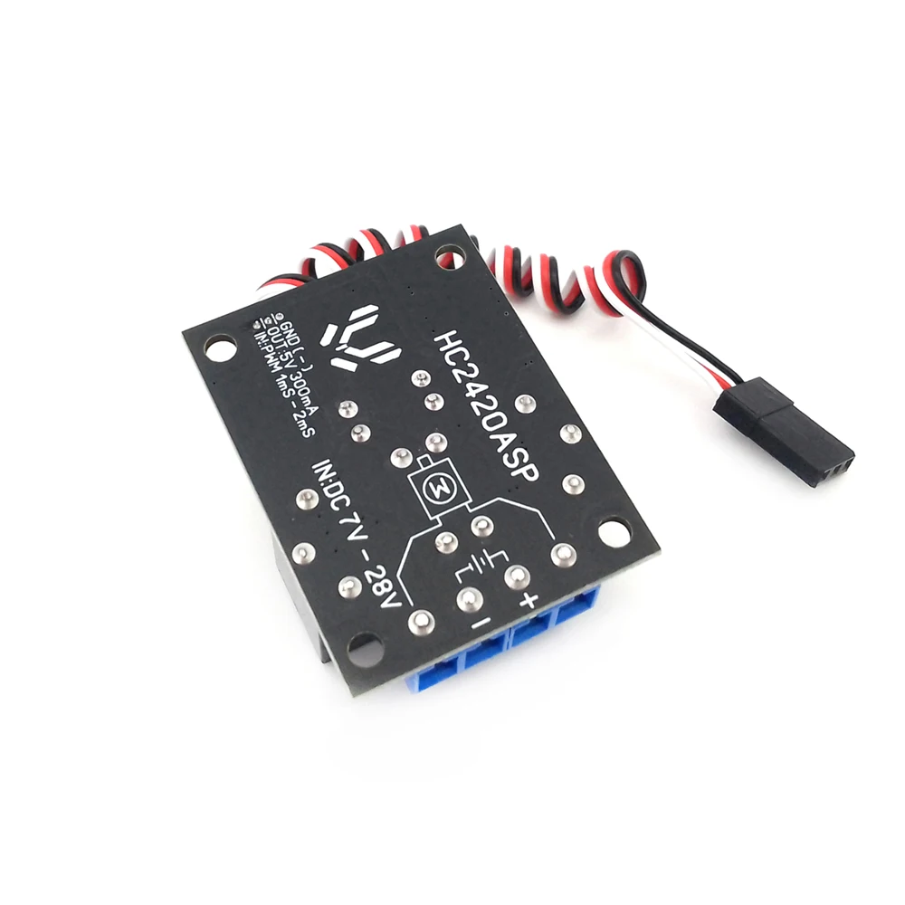 20 STKS 7-28 V Geborsteld DC Motor Controller 20A 2-Manieren Ontvanger Schakelaar Relais Vooruit Achteruit 5 V/0.3A UBEC Voor RC Boot Auto