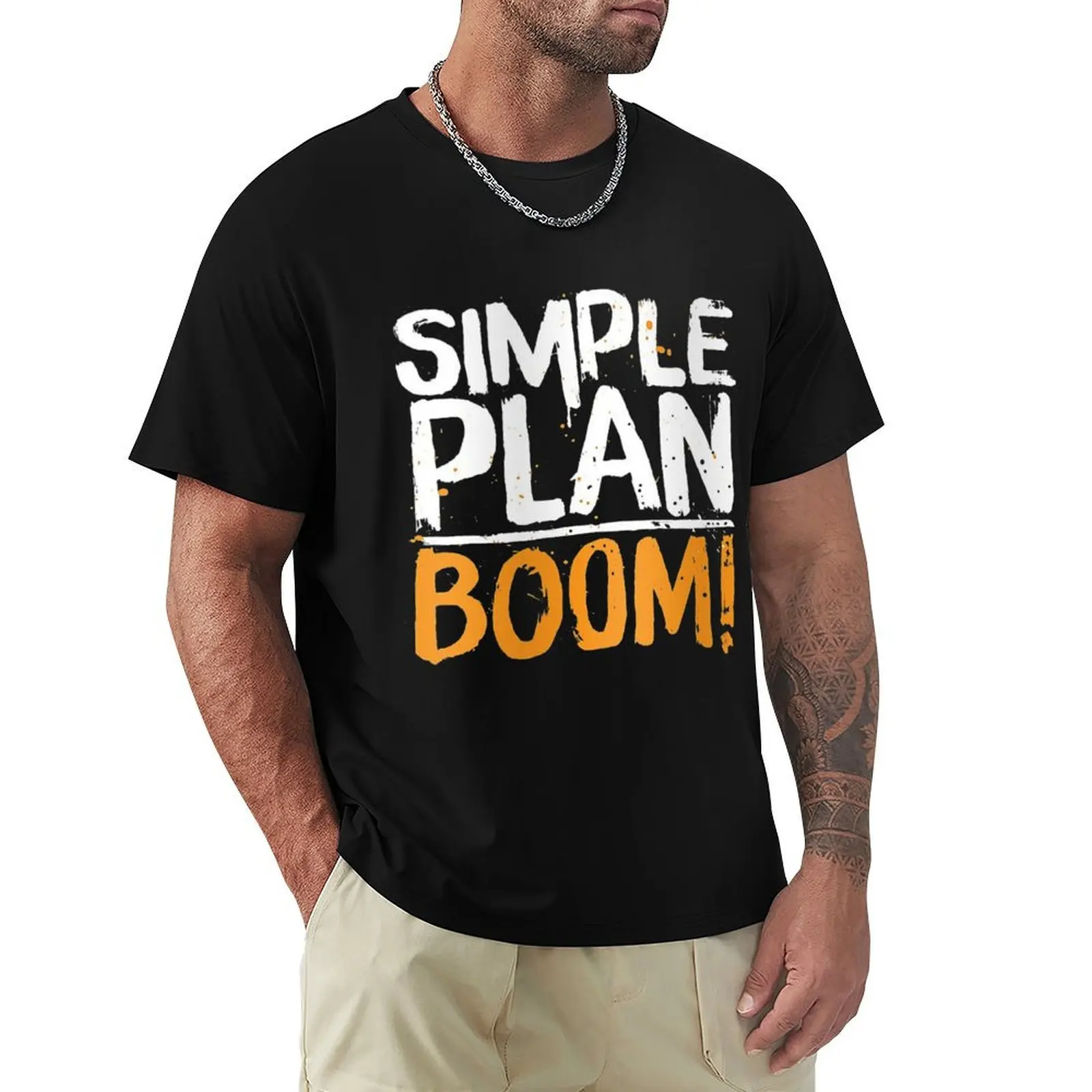 

boom! T-Shirt Casual All Match Short Sleeve T-Shirt