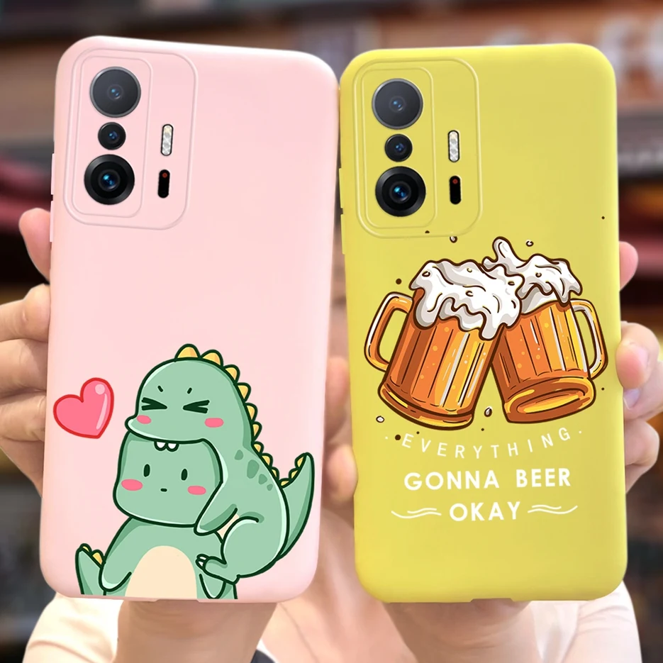 For Xiaomi Mi 11T Pro Case Cute Astronauts Cartoon Cover Soft Silicone Phone Cases For Xiaomi 11T Mi11T Pro 11TPro Fundas Bumper