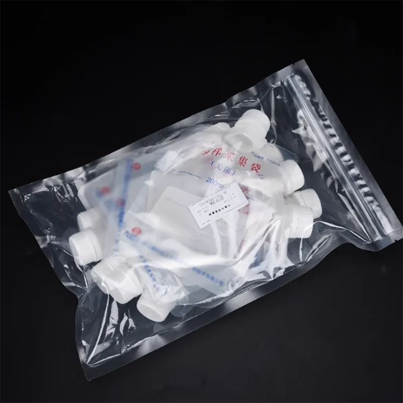 Sterile water sample collection bag Water quality sampling bag Water quality sampling bag Round bottom vertical
